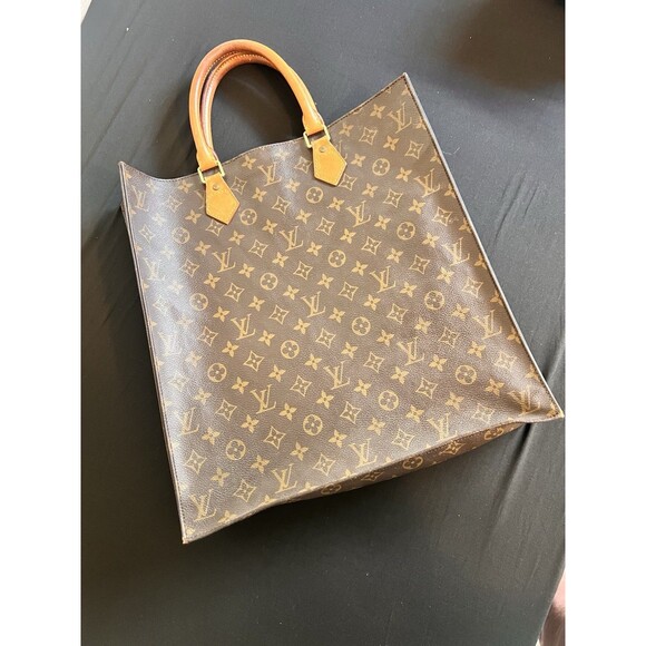 Louis Vuitton Sac Plat MM Monogram Tote Bag MI0599 Made in France Authentic 1999 - Picture 4 of 15